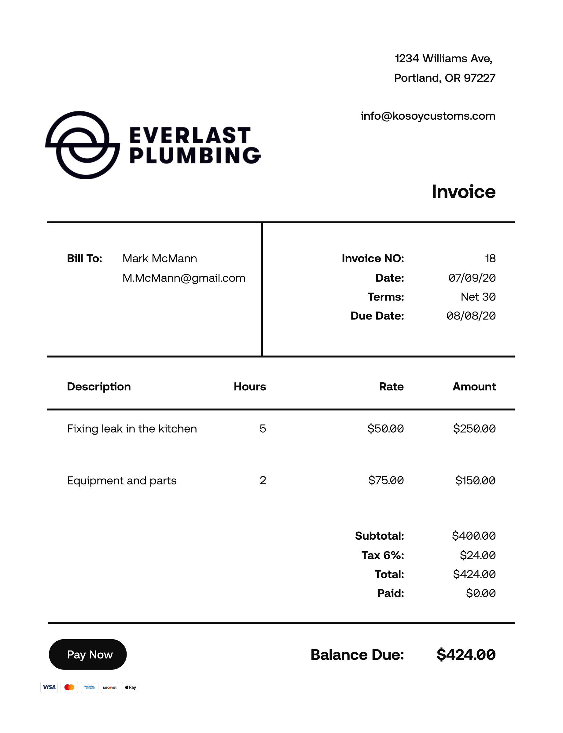 Invoice Template Guide How To Create A Professional Invoice Invoice2go