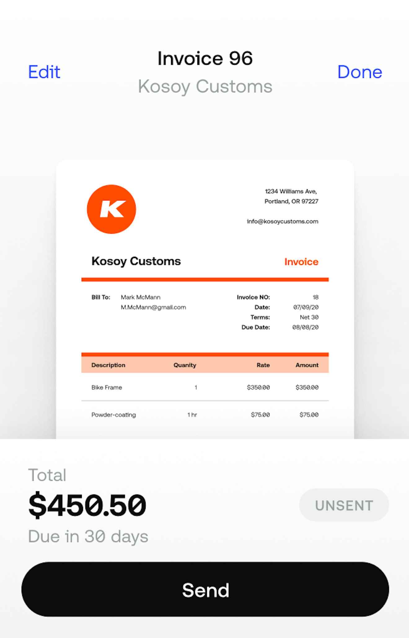 Download the Free Invoice & Estimate Mobile App | Invoice2go, a Bill ...