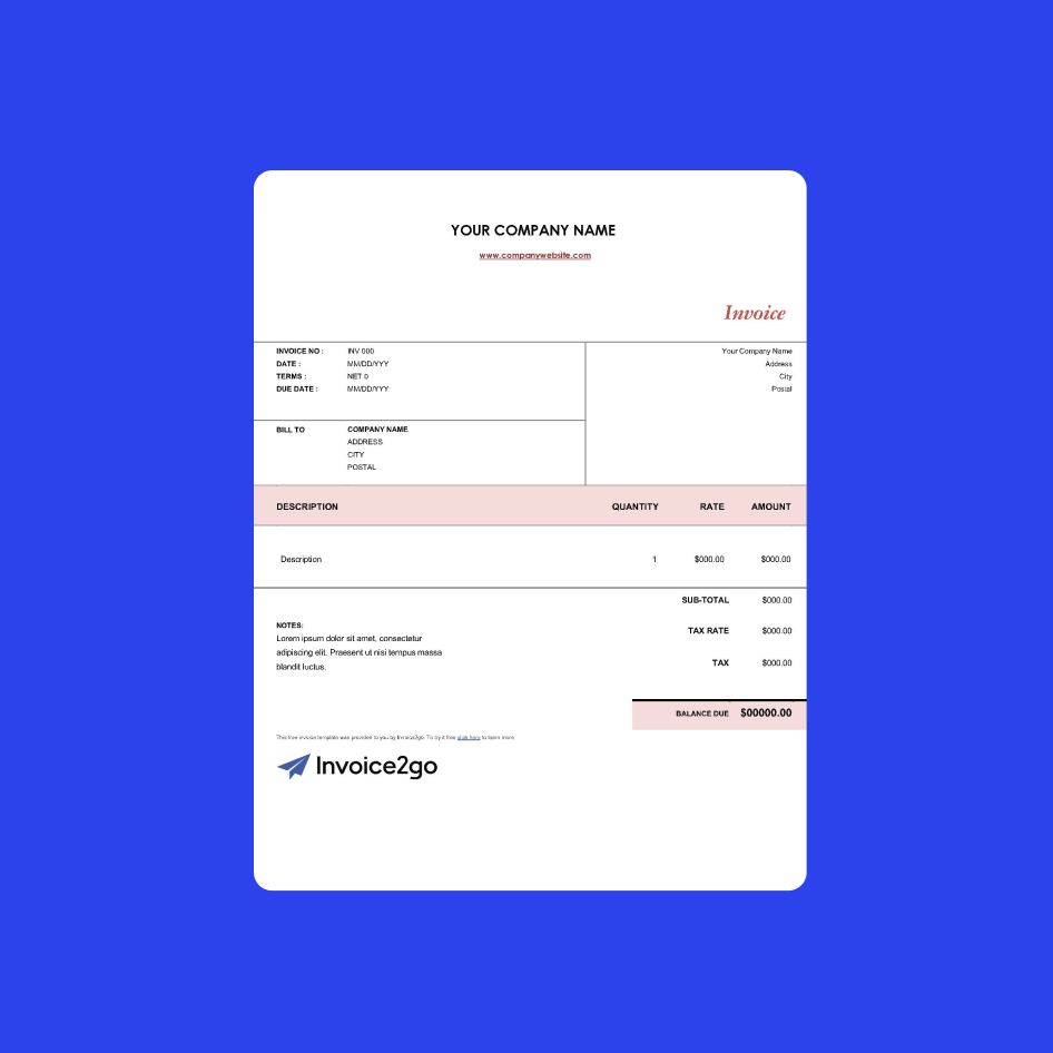 Kostenlose Rechnungsvorlagen  So erstellen Sie professionelle Intended For Invoice Template Android