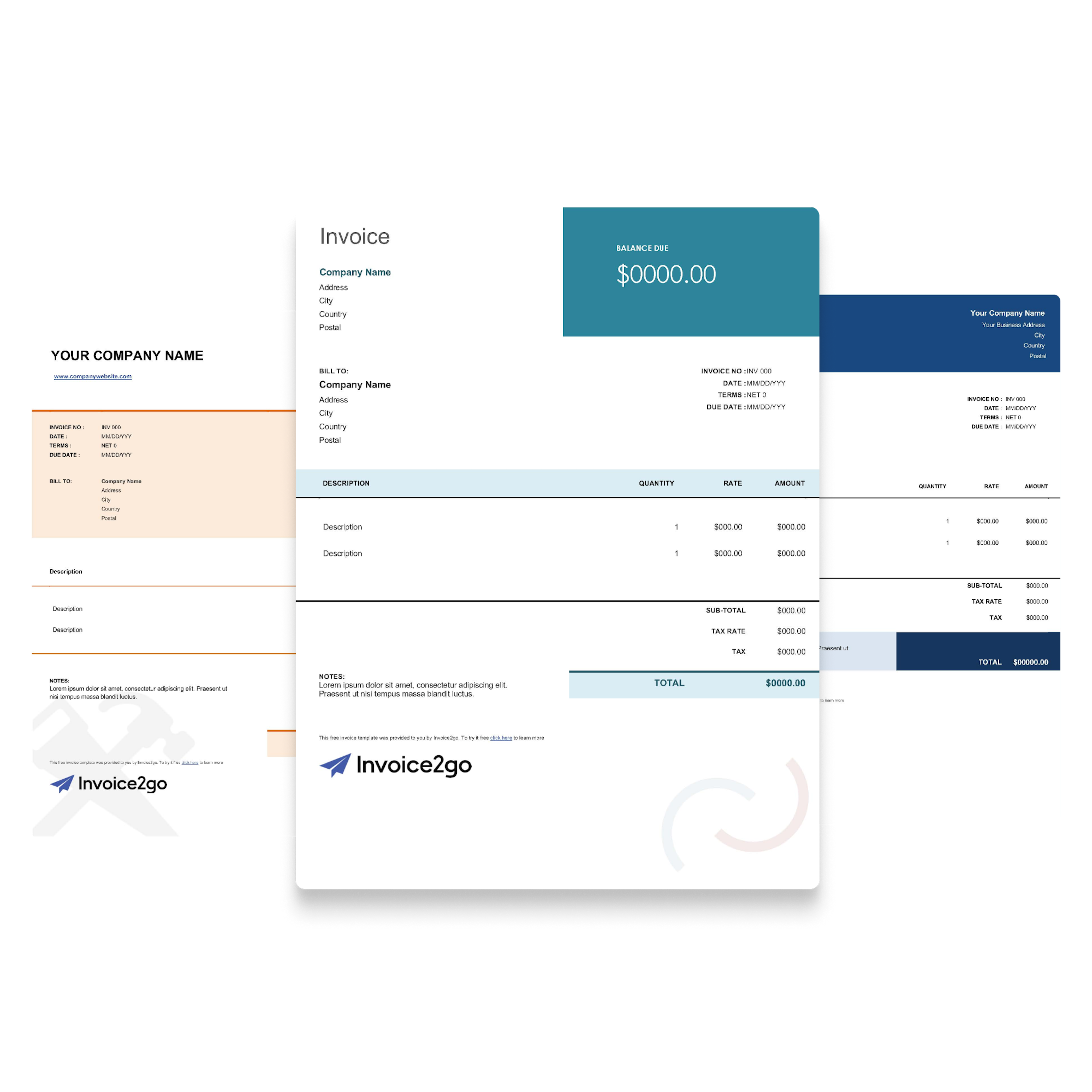 Free Invoice Templates | How to create a Professional Invoice | Invoice2go