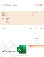 Construction Invoice Template Excel