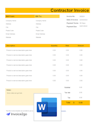 Sample Contractor Invoices Sherrtolih