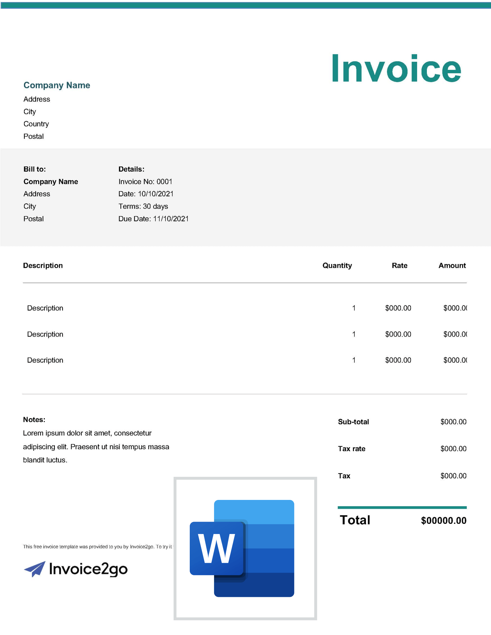 How To Make A Freelance Graphic Design Invoice Printable Templates