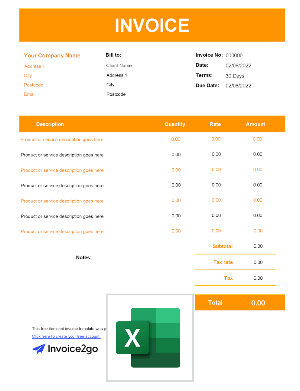 Free Itemized Invoice Template Download and Customize Invoice2go Free Itemized Invoice Template Download and Customize Invoice2go
