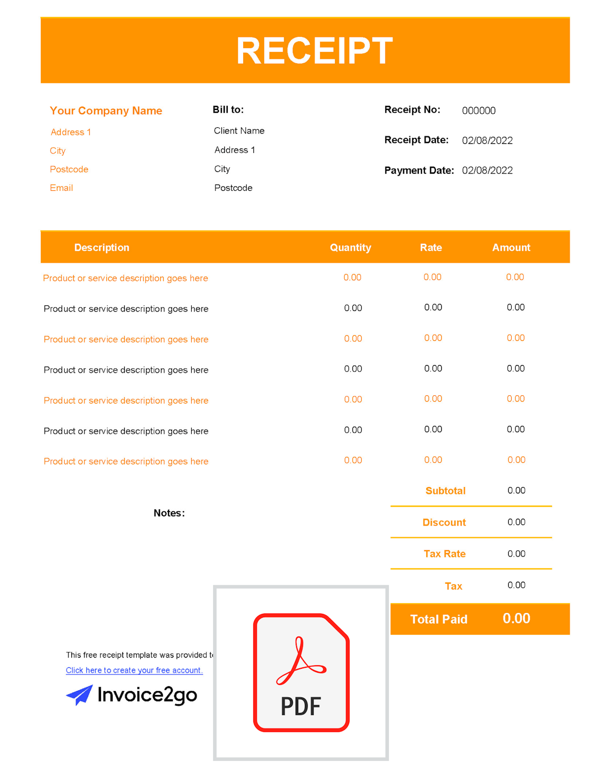 receipt-template-fill-online-printable-fillable-blank-pdffiller-auto-repair-invoice-invoice