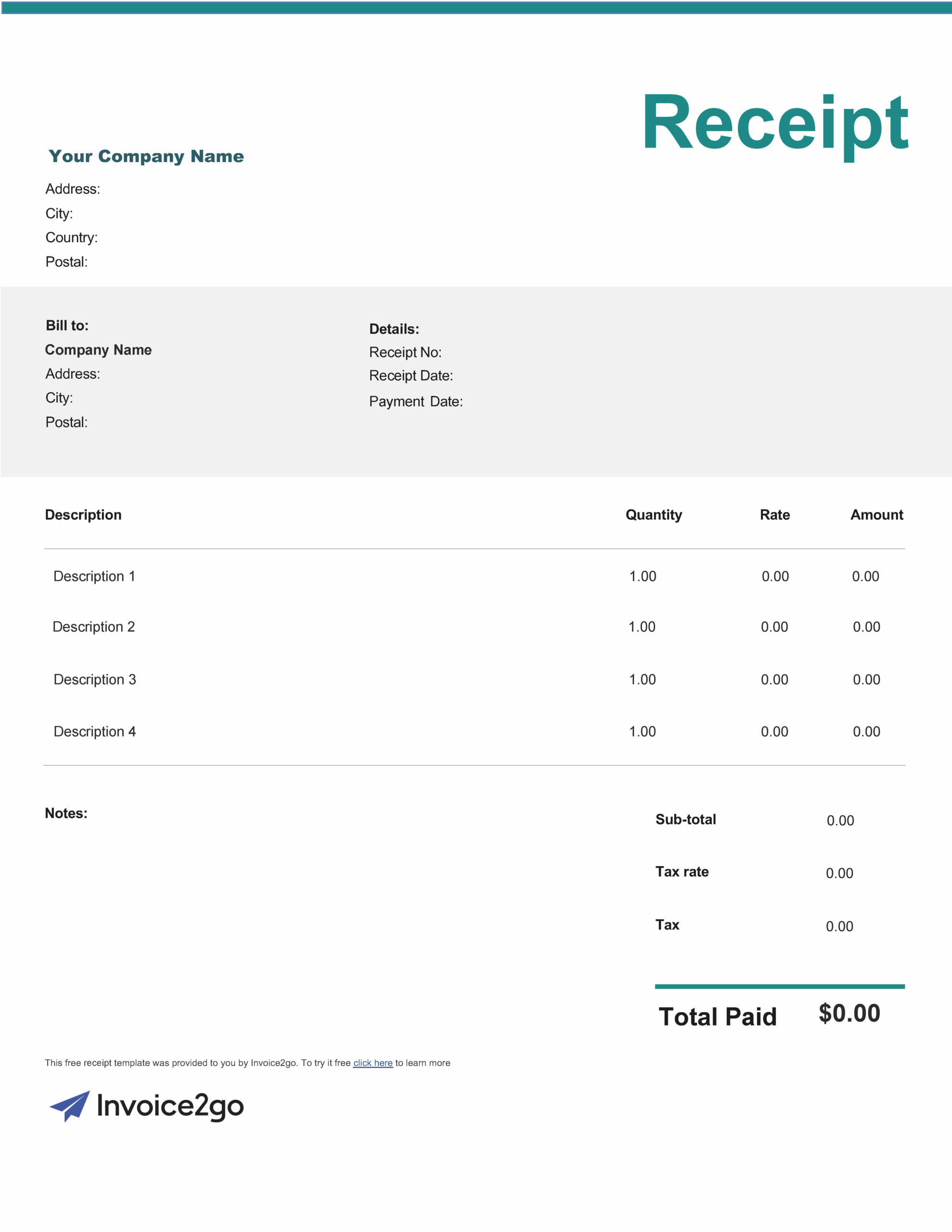 Receipt Template Free Invoice Generator, 53% OFF