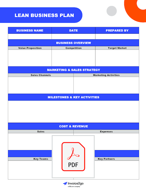 Free Lean Business Plan Template | Invoice2go